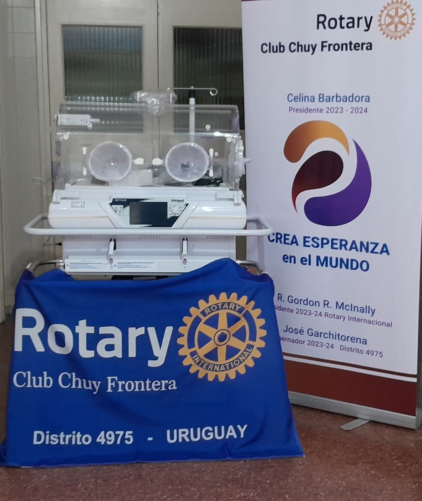 Donación por Subvención Distrital de una incubadora móvil 